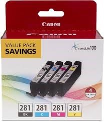 Image For PRINTER INK-CLI-281 4PK