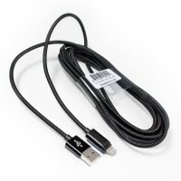 Image For CABLE LIGHTNING BRAIDED 10' BLACK