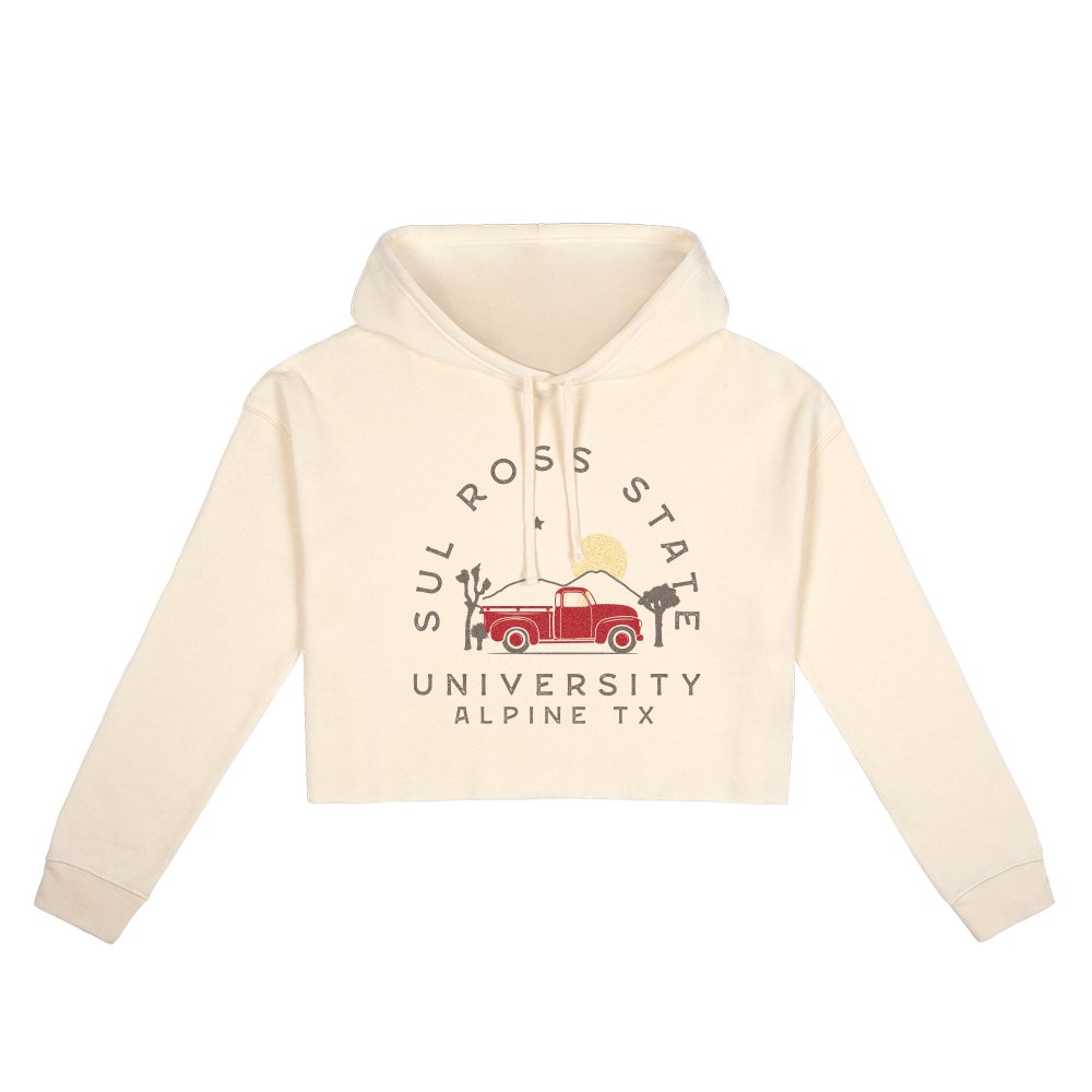 Cover Image For SRSU crop hoodie Bone color